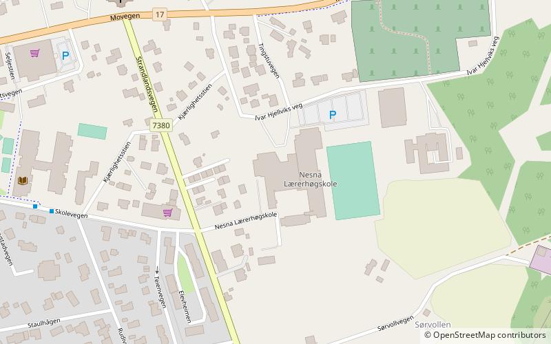 Nesna University College location map