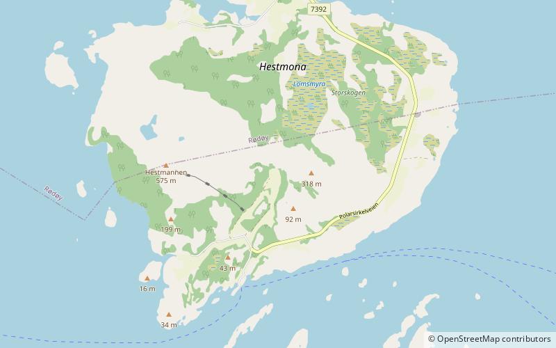 Hestmona location map