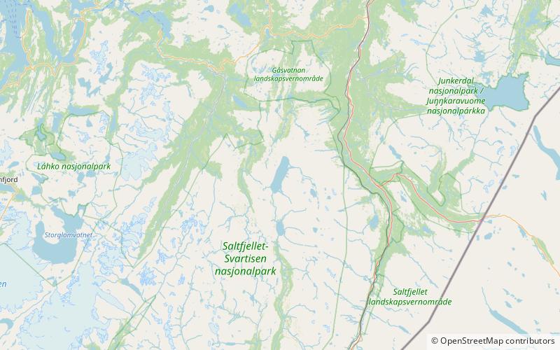 Nordre Bjøllåvatnet location map