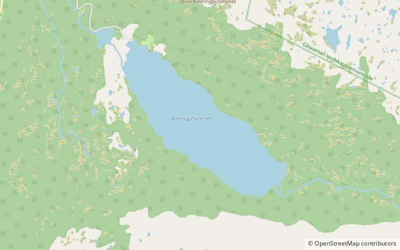 Ramsgjelvatnet location map