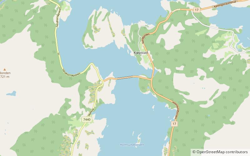Sandhornøy Bridge location map