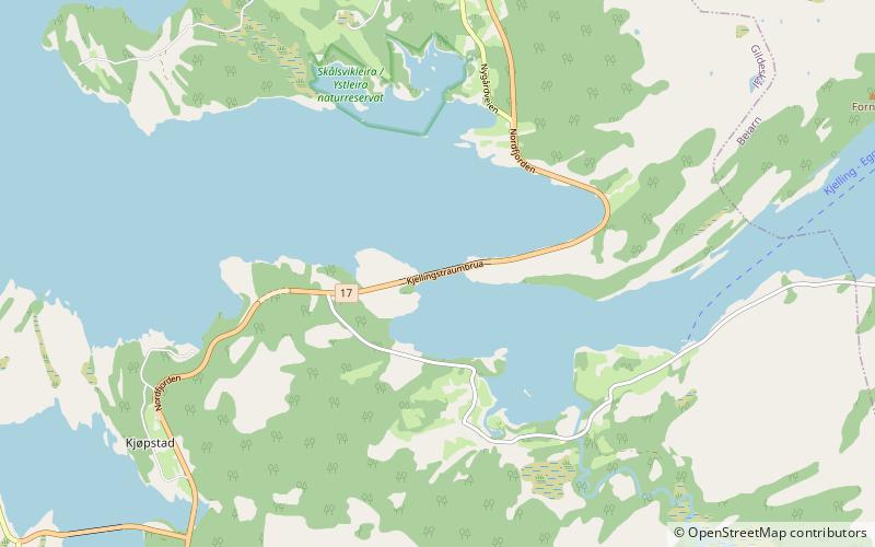 Kjellingstraumen Bridge location map