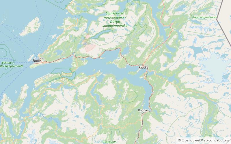 Skjerstad Fjord location map