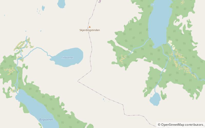Sjunkhatten-Nationalpark location map