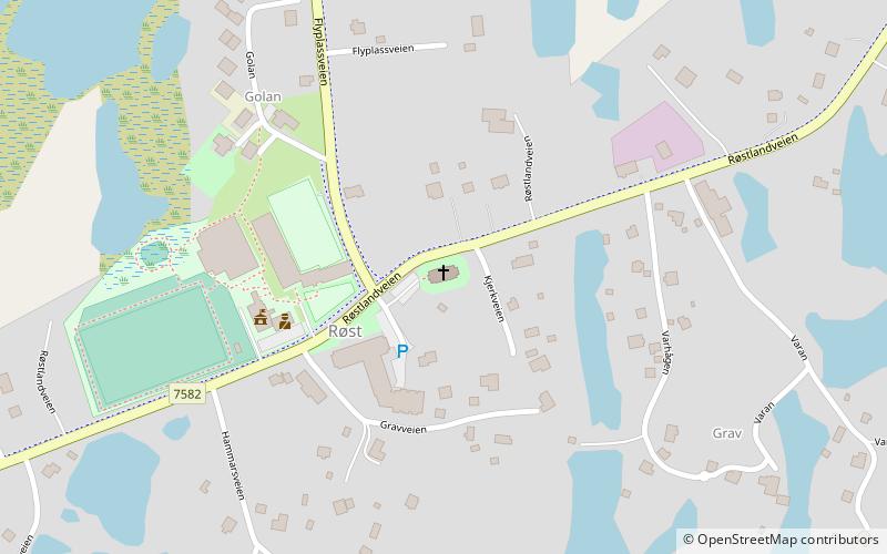 Røst Church location map