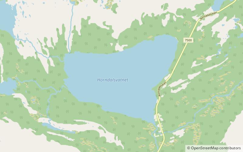 horndalsvatnet location map
