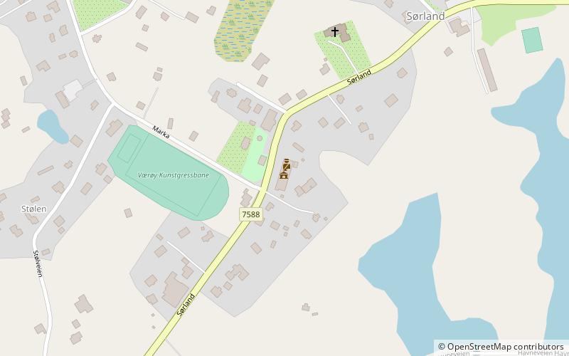 Værøy Church location map