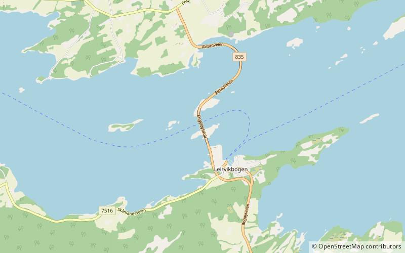 Engeløy Bridges location map