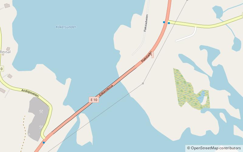 Kåkern Bridge location map