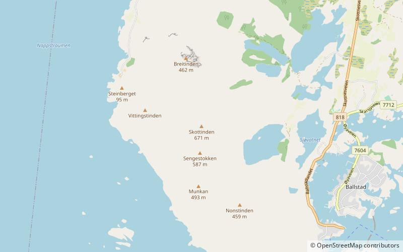 Skottinden location map