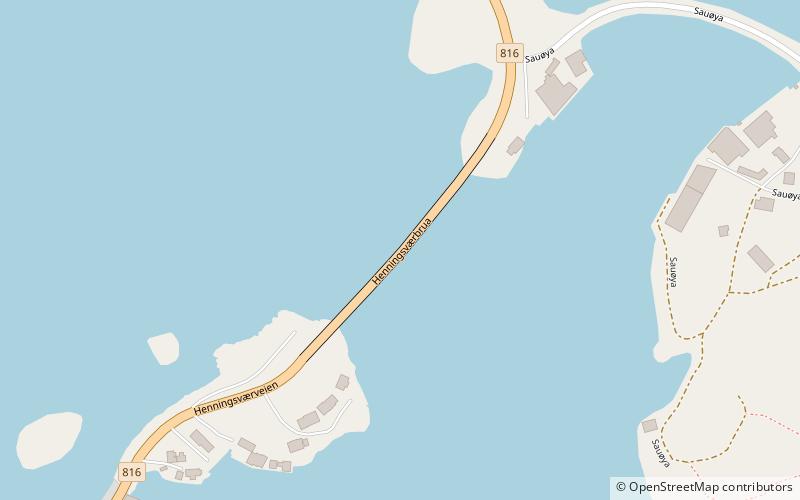 Henningsvær Bridges location map