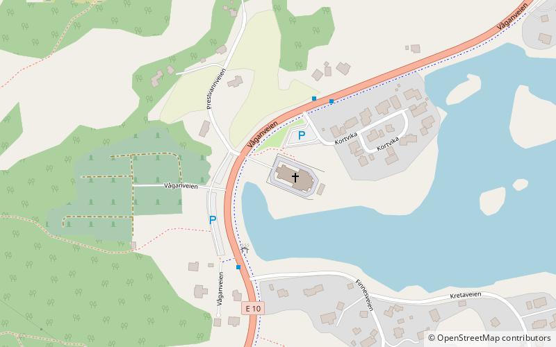 Vågan Church location map