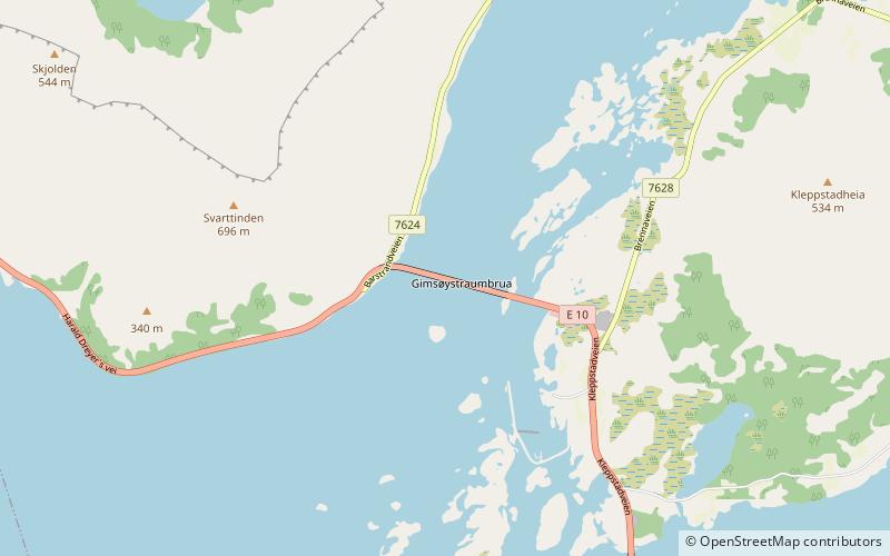 Gimsøystraumen Bridge location map