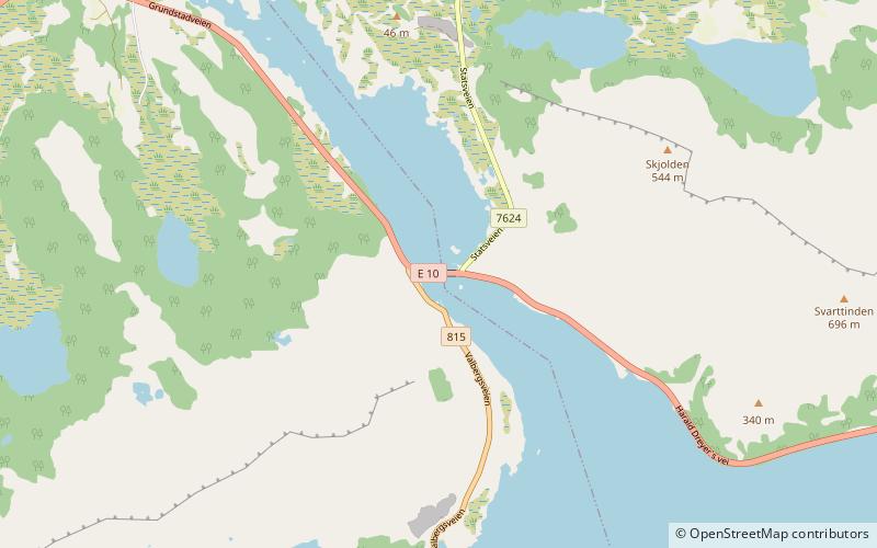 Sundklakkstraumen Bridge location map