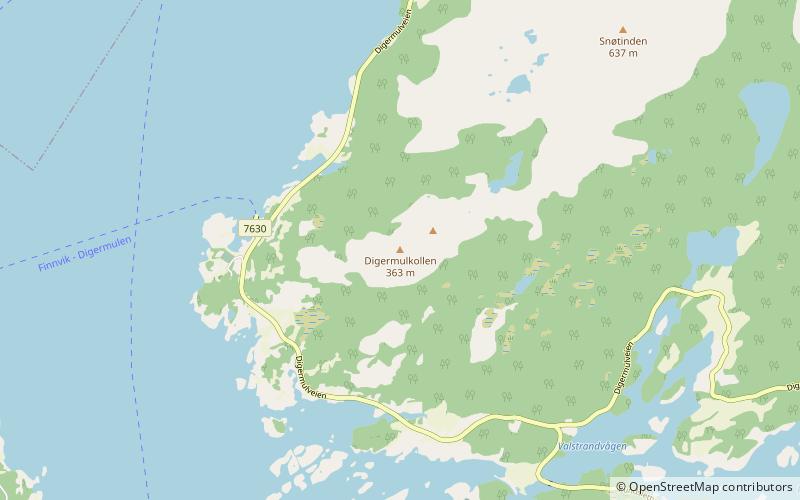 Digermulen location map