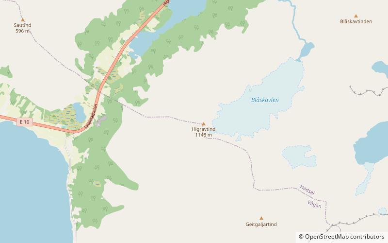 Higravstinden location map