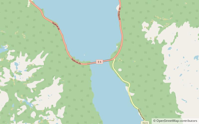 Skjomen Bridge location map