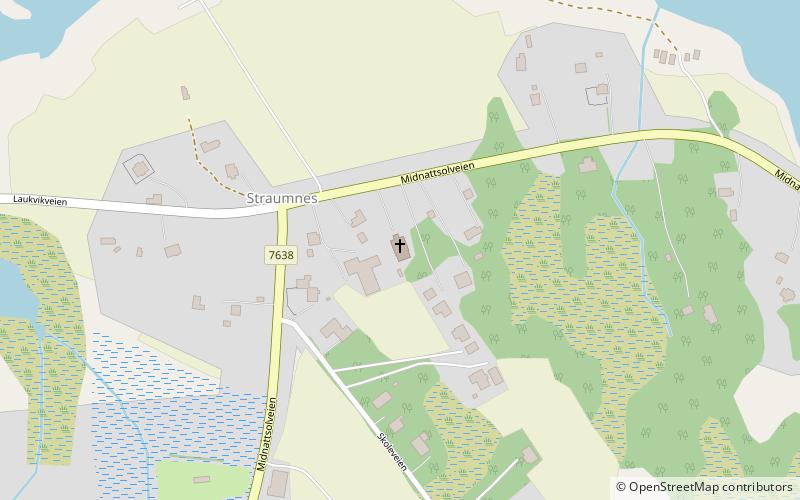 Strandlandet Church location map