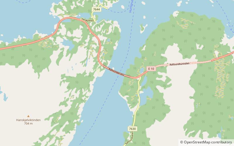 Raftsund Bridge location map