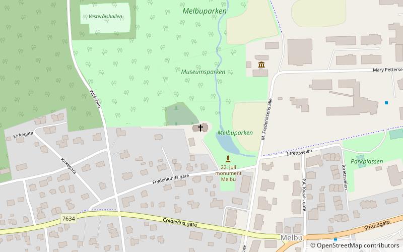 Melbu Church location map