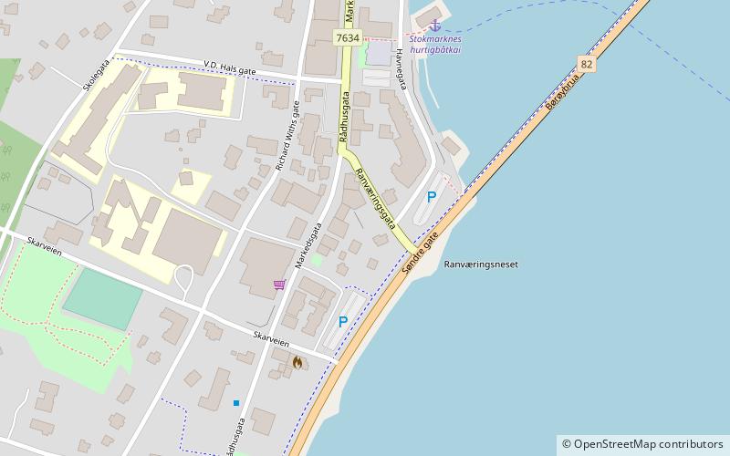 Hurtigrutenmuseum location map