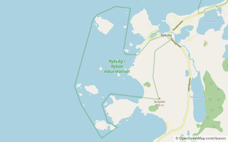 Nykvåg/Nykan Nature Reserve location map