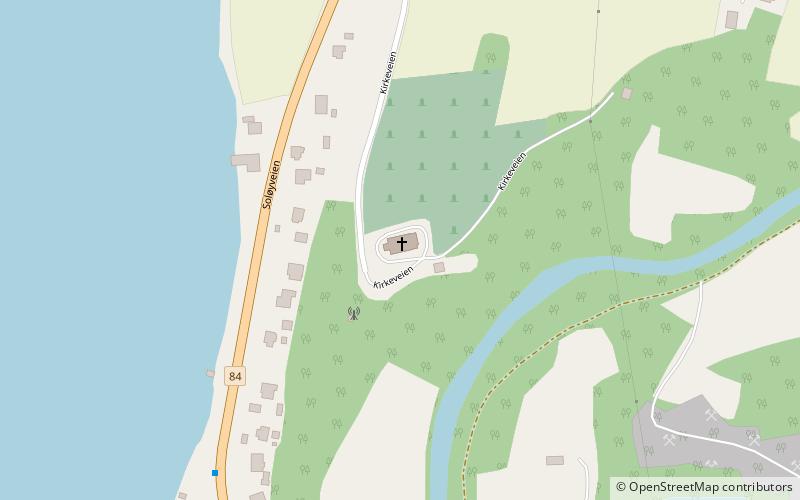 Lavangen Church location map