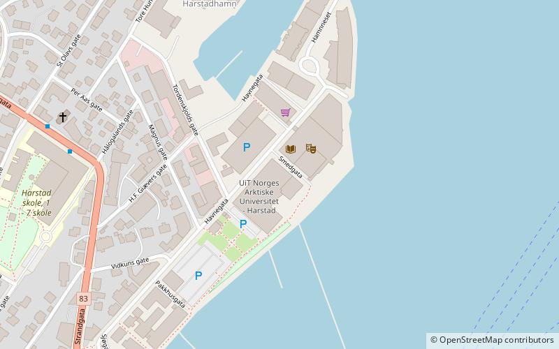 Harstad University College location map