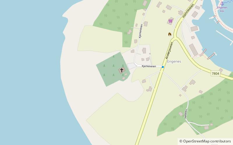 Andørja Church location map