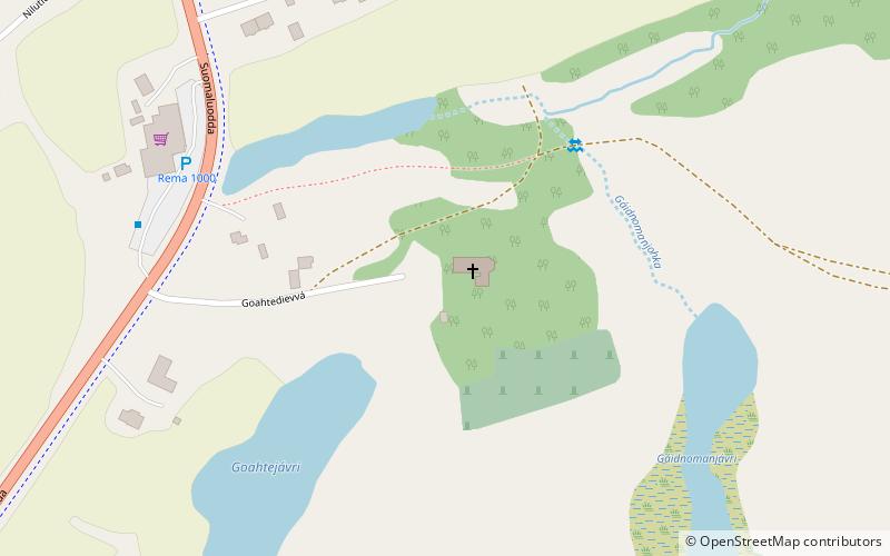 Kautokeino Church location map