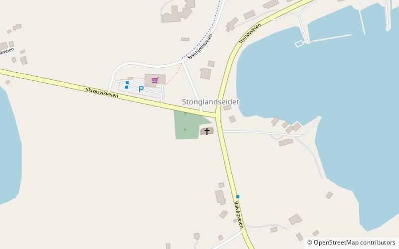 Stonglandet Church location map
