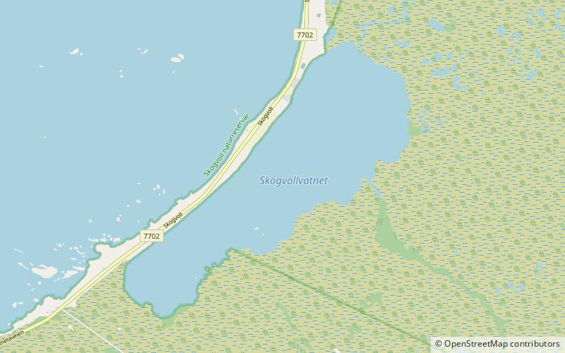 Skogvollvatnet location map