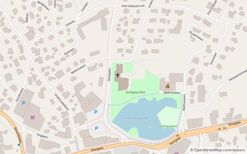 Finnsnes Church location map