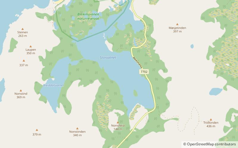 Bleiksvatnet location map