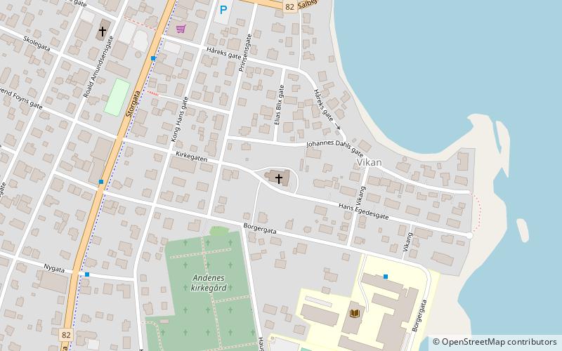Andenes Church location map