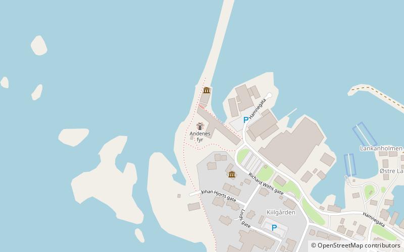 Andenes Lighthouse location map