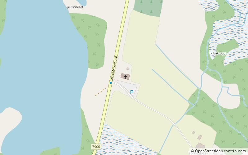 Lakselvbukt Church location map