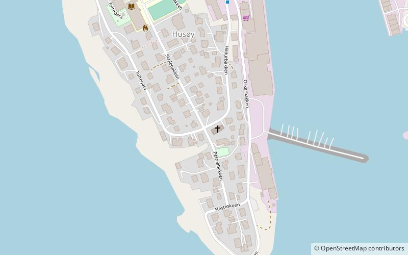 Husøy Chapel location map
