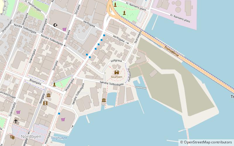 Skansen location map