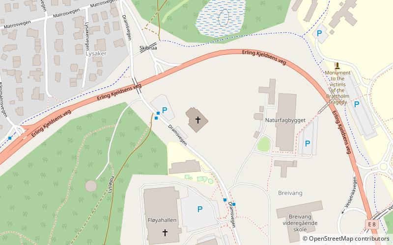 Grønnåsen Church location map