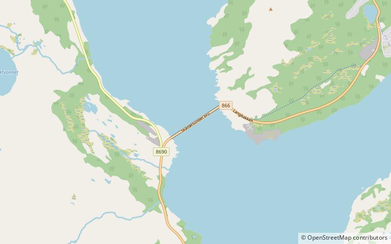 Skjervøy Bridge location map