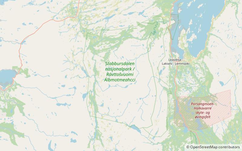 Parc national de Stabbursdalen location map