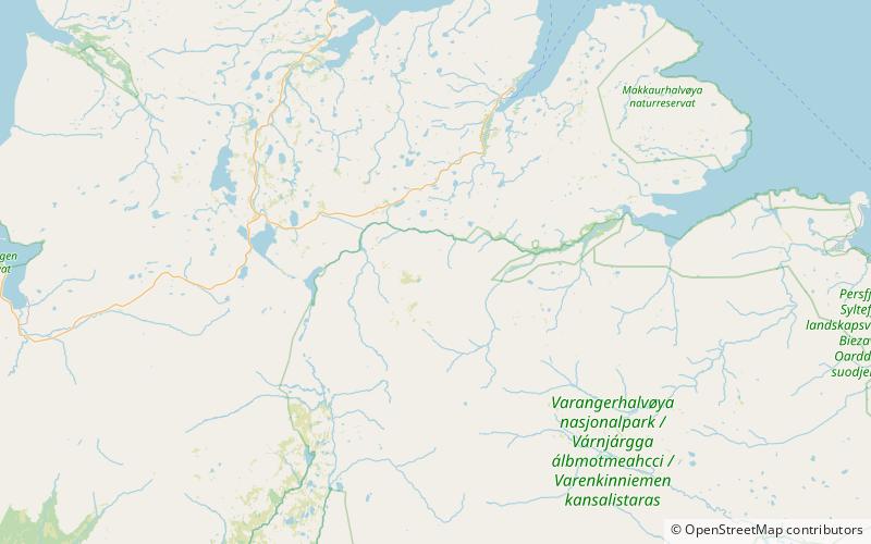 timanide orogen varangerhalvoya national park location map