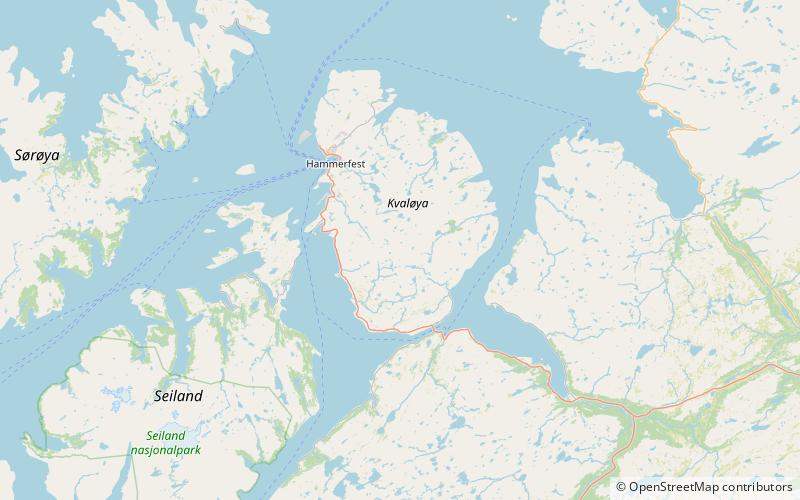 svartfjellet kvaloya location map