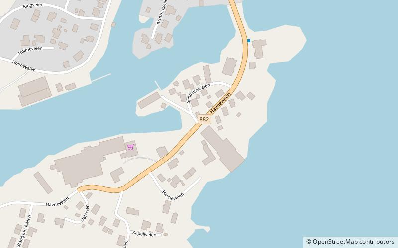 Sørvær Chapel location map