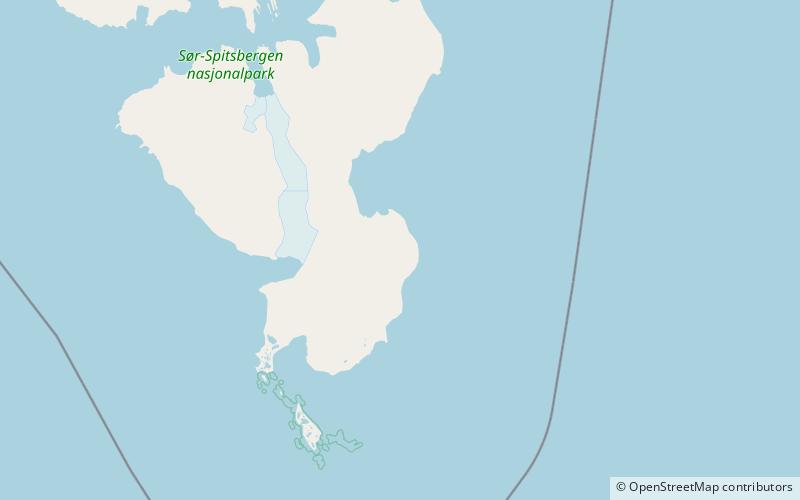 randbreen sor spitsbergen national park location map