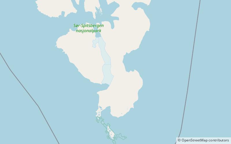 roaldryggen sor spitsbergen national park location map