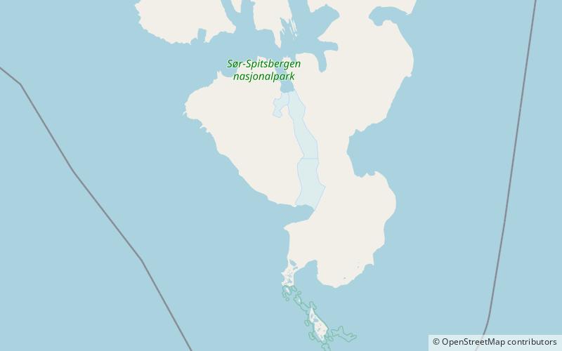 vitkovskijbreen sor spitsbergen national park location map