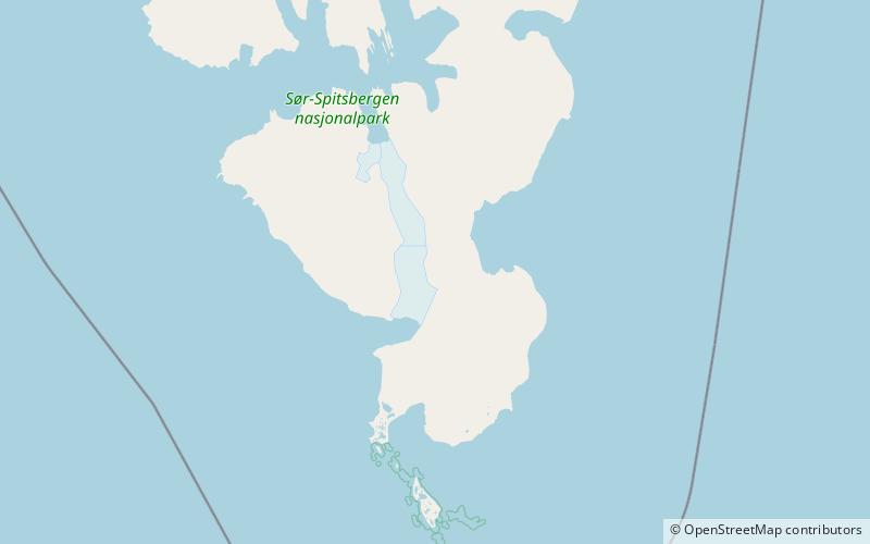 guilbaudtoppen sor spitsbergen national park location map