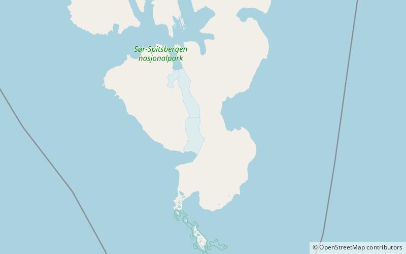 valettebreen sor spitsbergen national park location map